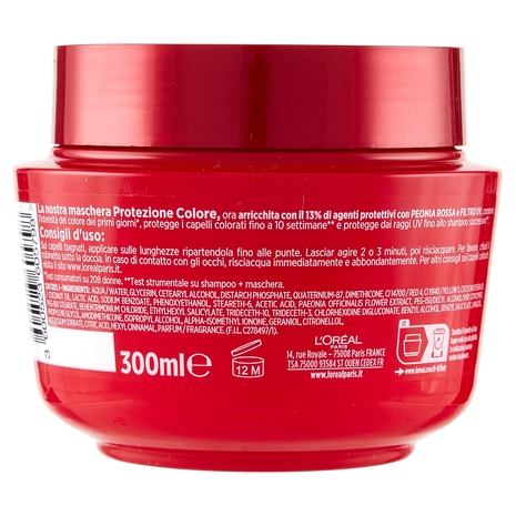 L'Oréal Paris Maschera Capelli Elvive Color Vive, Per Capelli Colorati o con Mèches, 300 ml